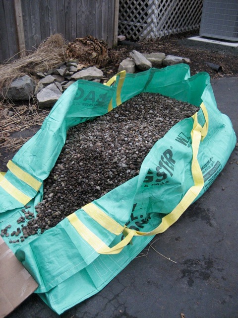 yard rocks in bagster - Backyard Face-Lift, Part 1