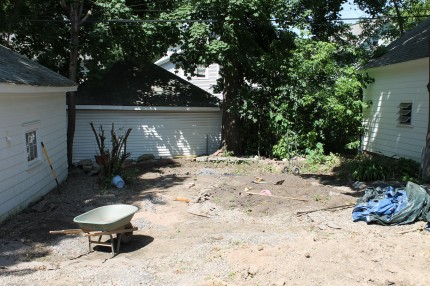 Backyard progress 430x286 - It's Not Easy Being Green