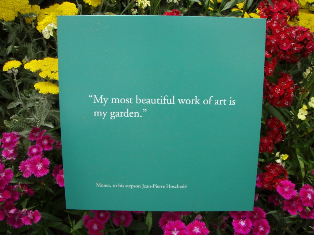 Garden sign 2 1024x768 - Monet's Garden