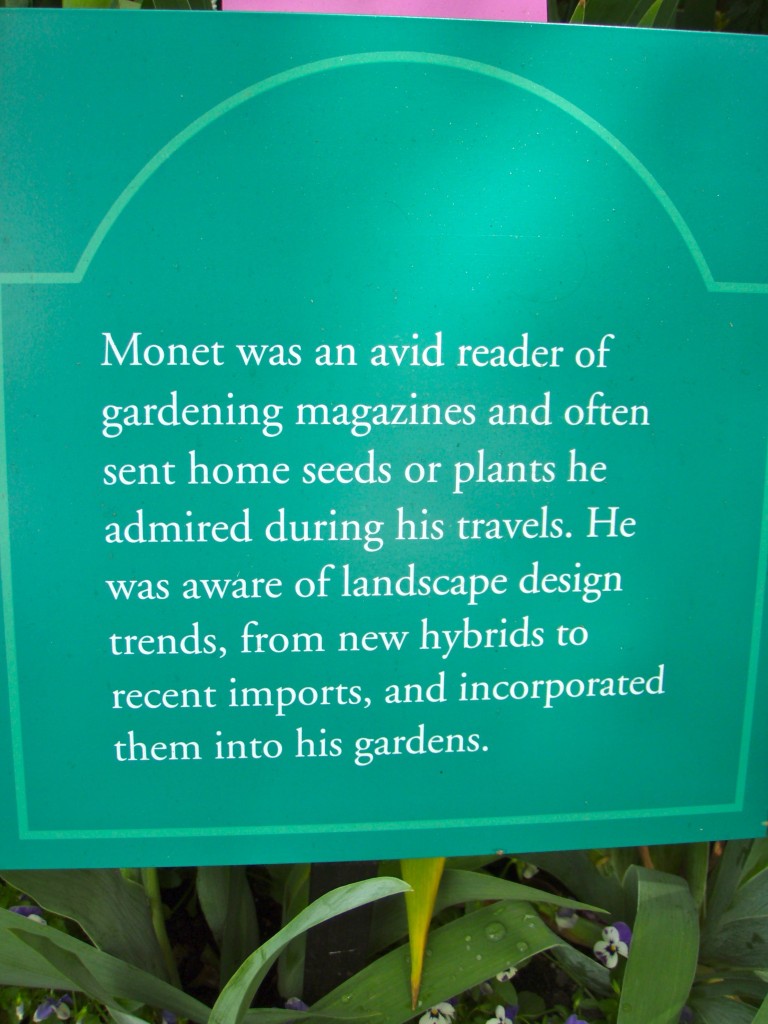 Garden sign 768x1024 - Monet's Garden