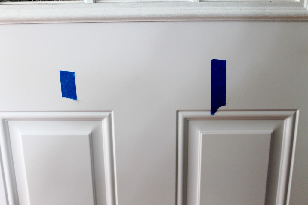 Door with tape 1024x682 - Easy Door Enhancement Plus A Giveaway