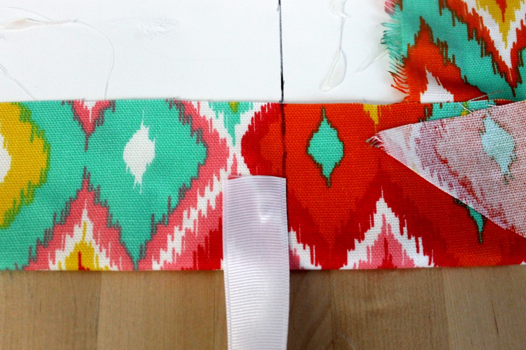 Fabric ribbon 1024x682 - Easy DIY Desk Pad