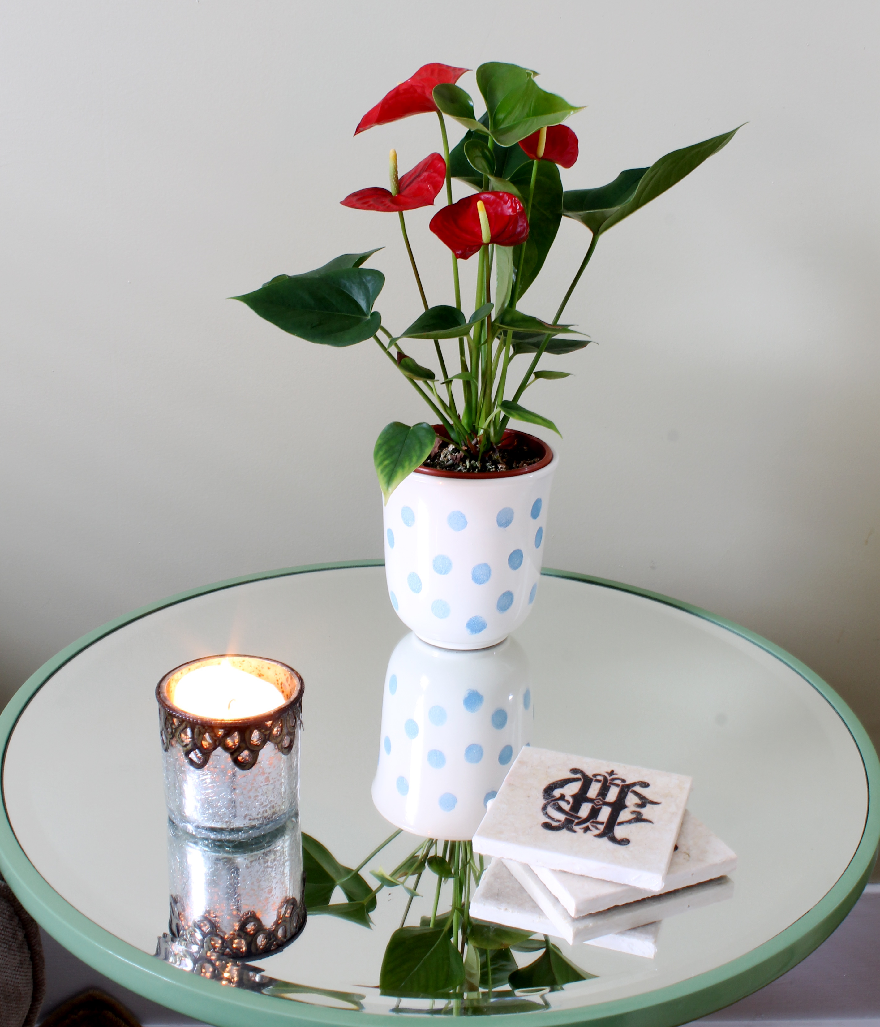 Updating a Tabletop Flower Pot Pot after all - Updating a Tabletop Flower Pot