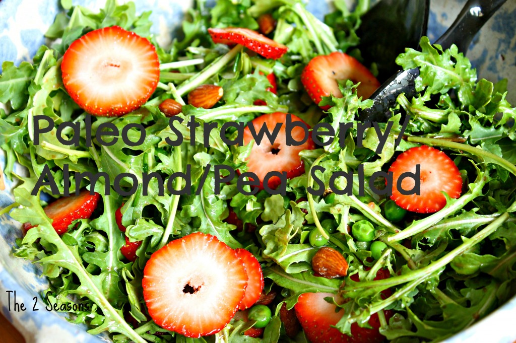 Paleo Salad 1024x681 - Paleo Strawberry/Almond/Pea Salad for Everyone