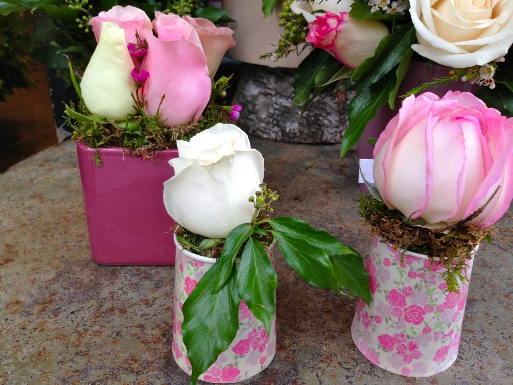IMG 0170 1024x768 - French Yogurt Pots Become Flower Holders