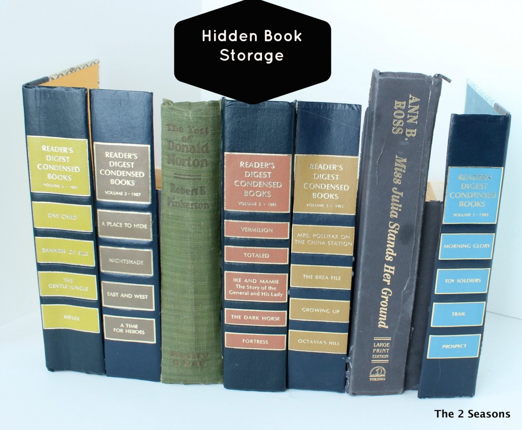 Hidden book storage 1024x844 - Use Books to Create Some Hidden Storage