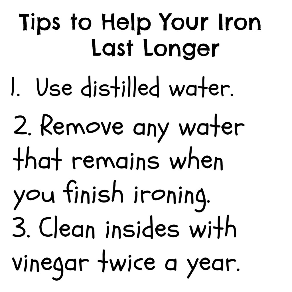 Iron Tips 1024x1024 - Tips to Help Your Iron Last Longer
