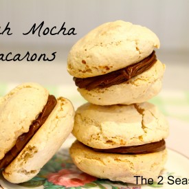 French Mocha Macarons - The 2 Seasons