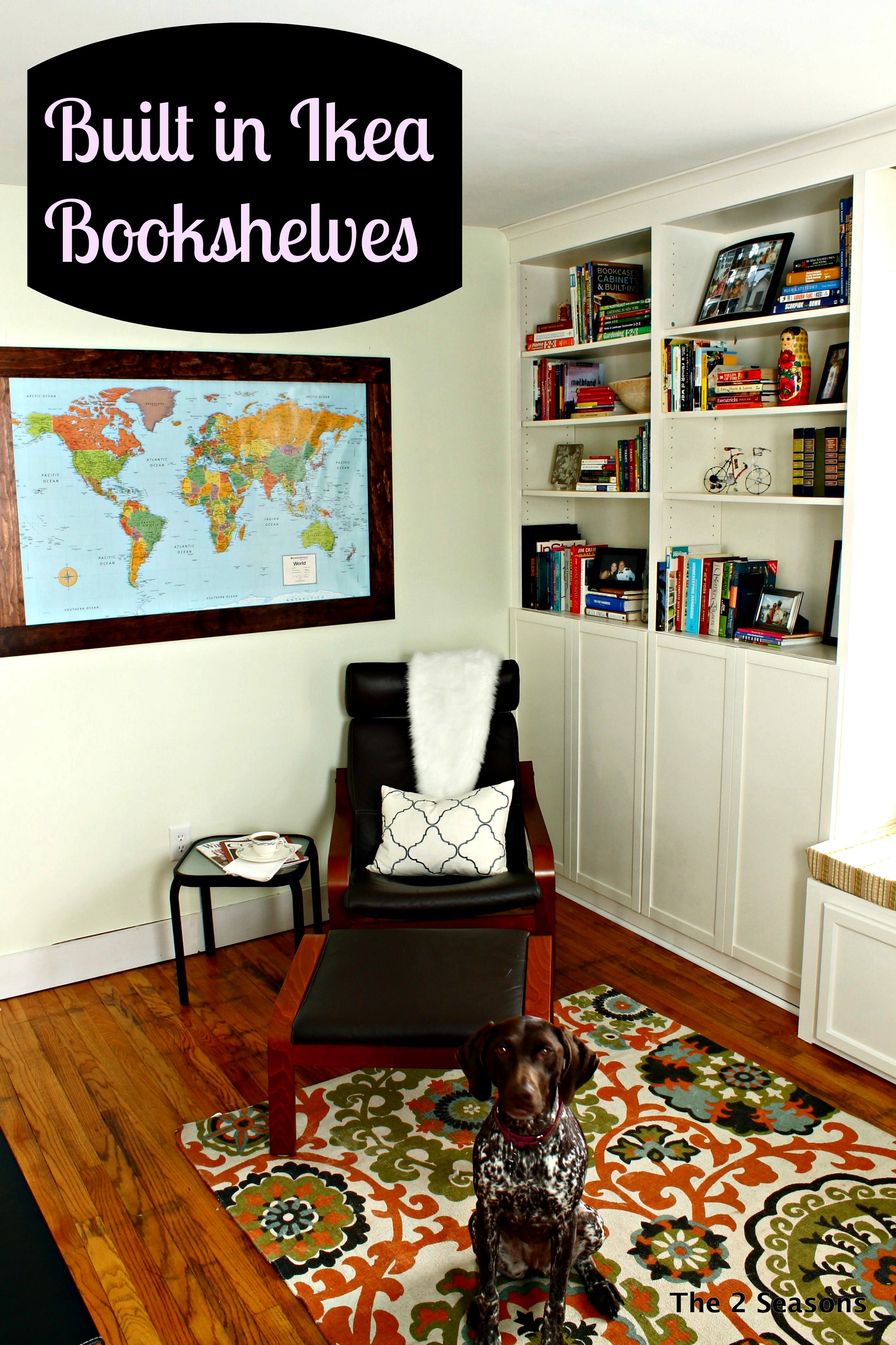 Bookshelves Pic - DIY Shhhhh Sign