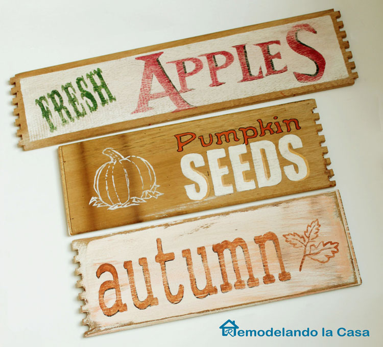 Fall Signs Fresh Apples Autumn Pumpkin Seeds 2 - The Seasons' Saturday Selections #8