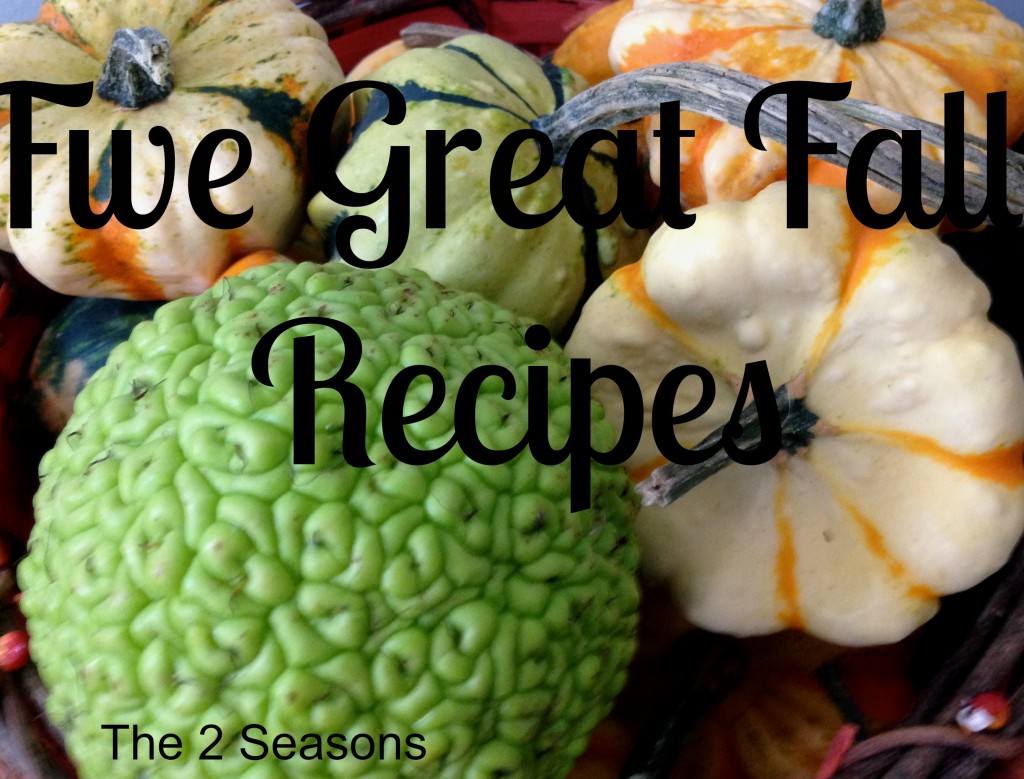 Five Fall Recipes 1024x779 - Five Recipes for Fall