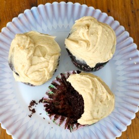 IMG 0028 275x275 - Chocolate Cupcakes w/ Peanut Butter Frosting Recipe