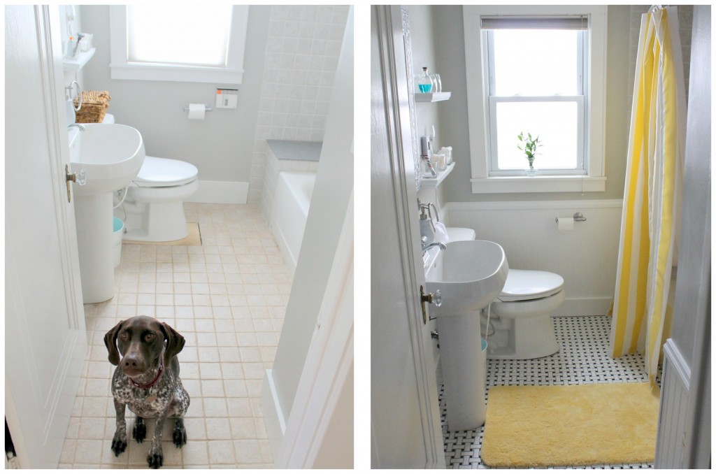 Before and after Bathroom 1024x678 - Bathroom Reveal