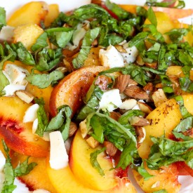 Fresh peach salad is to die for. - The 2 Seasons