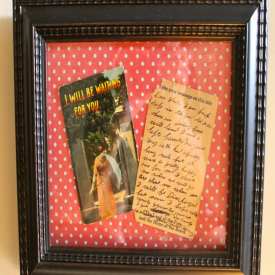 Framed post cards from WW I - The 2 Seasons