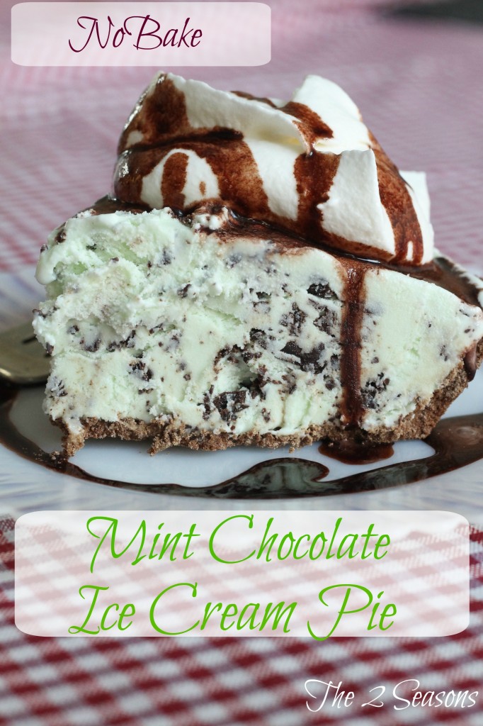 Mint Chocolate Ice Cream Pie 682x1024 - No-Bake Ice Cream Pie Dessert