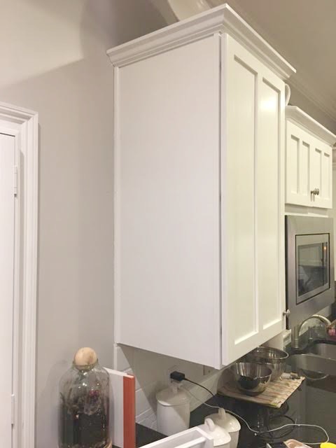 Cabinet before - How to Add More Storage in the Kitchen