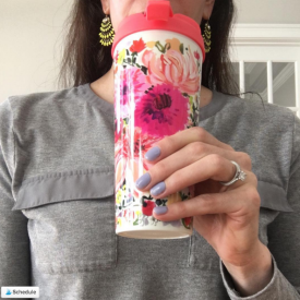 Spring travel mug
