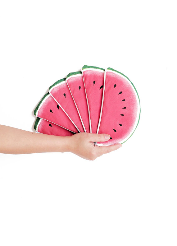 Watermelon zipper pouch - The Seasons' Saturday Selections