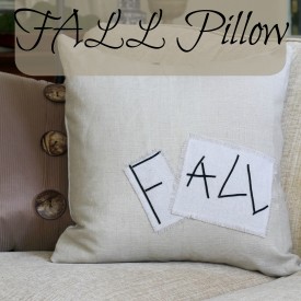 Cute and Easy DIY Fall Pillow - The 2 Seasons