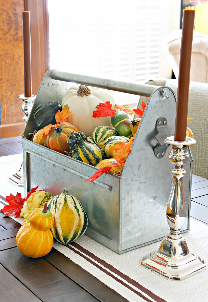 Fall house tour centerpiece 2 707x1024 - Fall House Tour - Janette's Great Room