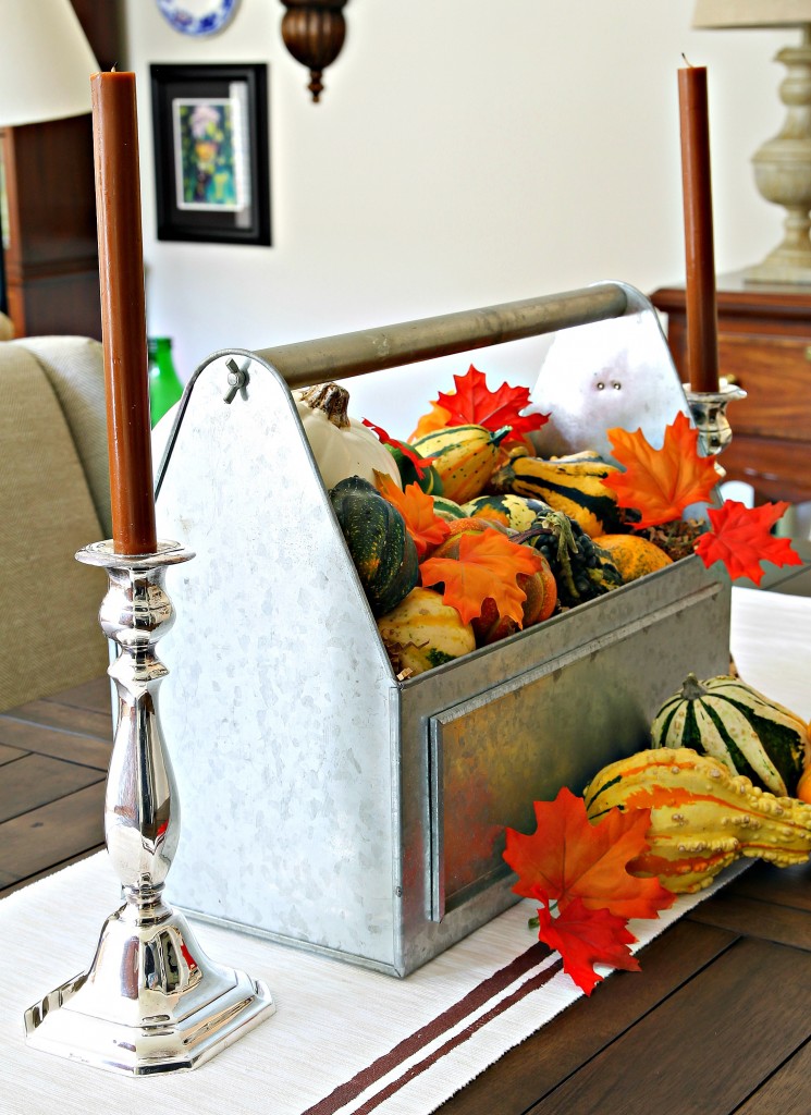 Fall house tour centerpiece 745x1024 - Fall House Tour - Janette's Great Room
