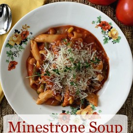 Minestrone soup makes a great comforting meal on a cool day. - The 2 Seasons