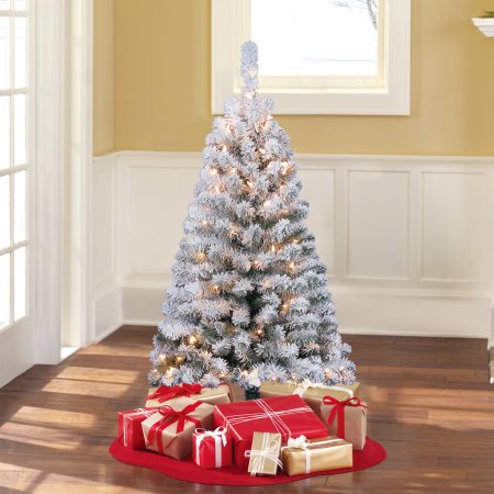 Flocked Christmas Tree - The Seasons' Saturday Selections