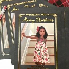 Little Miss Christmas card - The 2 Seasons