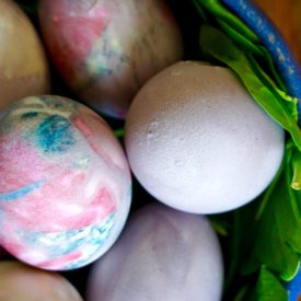 Silk tie Easter eggs - The 2 Seasons