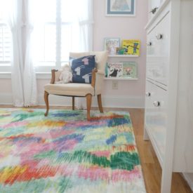 New rug in Little Miss's room - The 2 Seasons