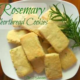 Rosemary Shortbread Cookies - The 2 Seasons
