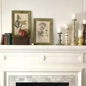 Townhouse fall mantel - The 2 Seasons