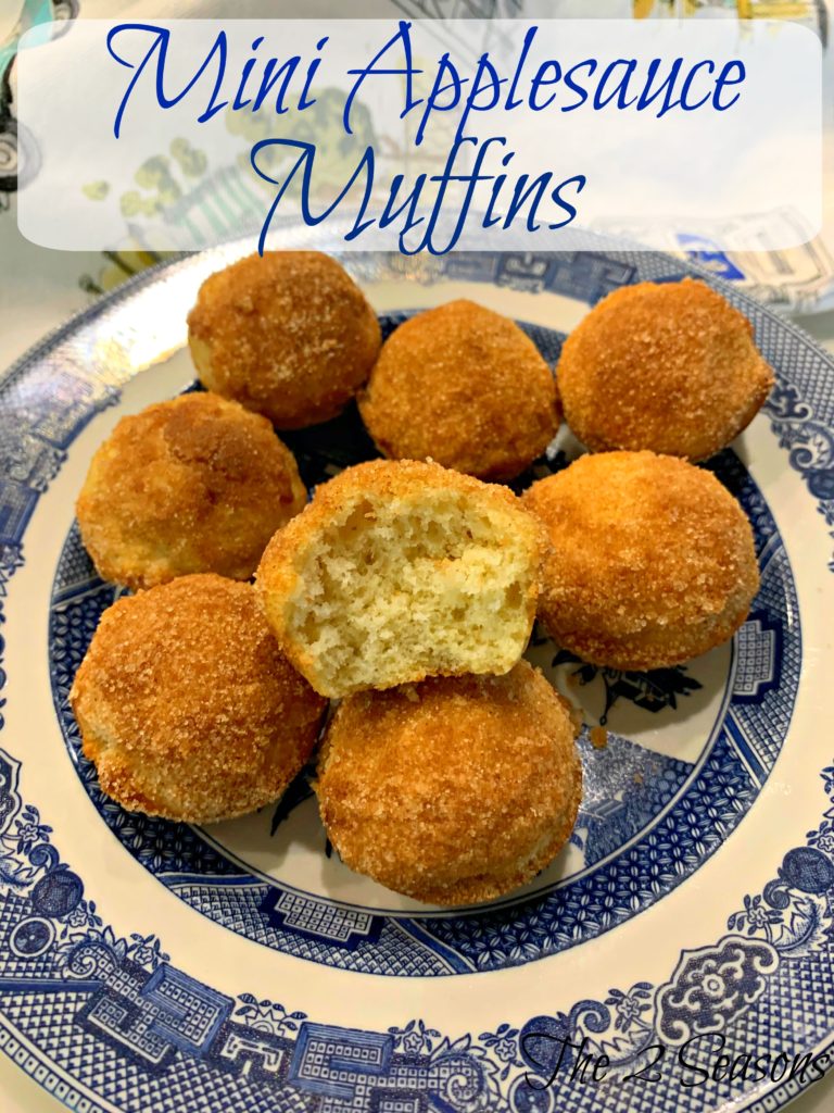 Mini Applesauce Muffins 768x1024 - Bite Size Applesauce Muffins