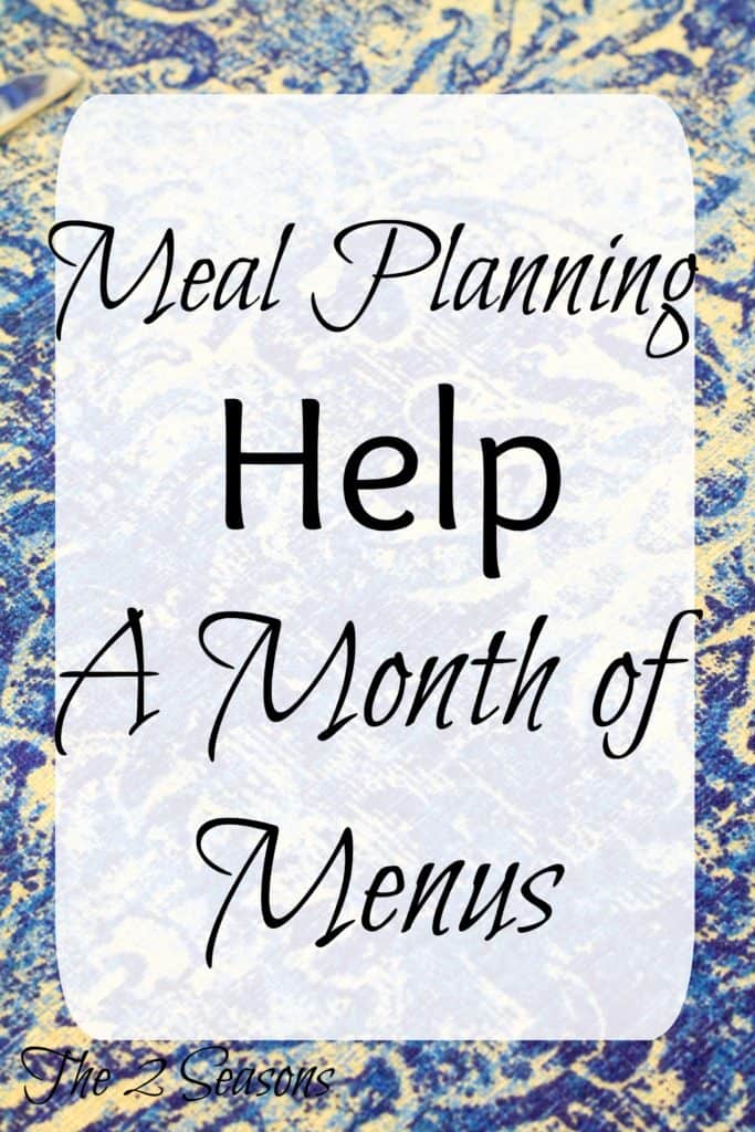 Meal Planning Help  683x1024 - Meal Planning Help for You - A Month of Meals