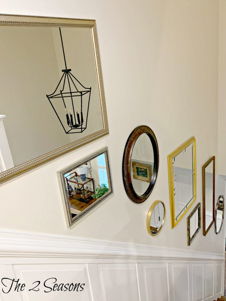 Mirror wall 3 768x1024 - A DIY Wall of Mirrors